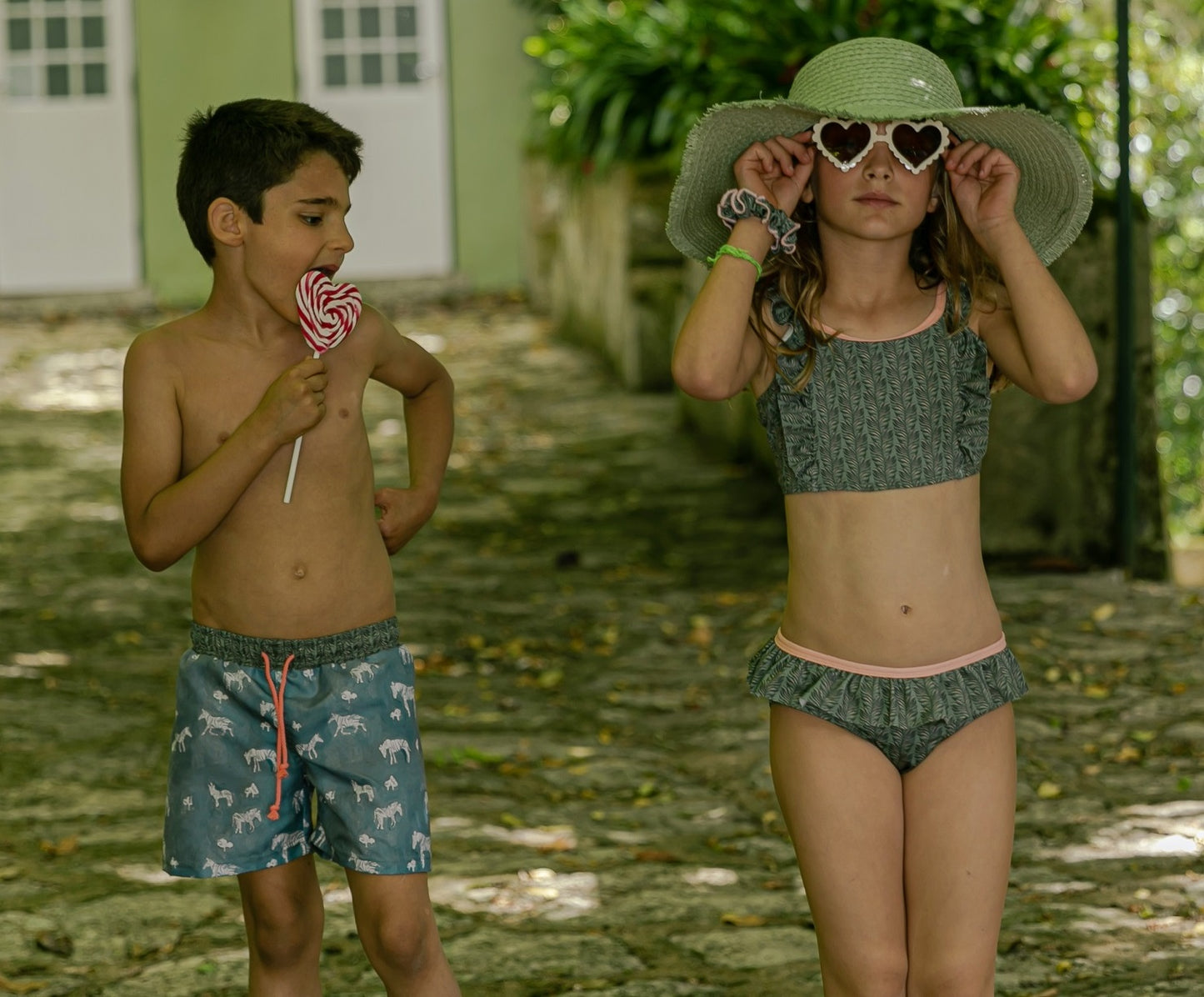 Paperboat - Green jungle bikini