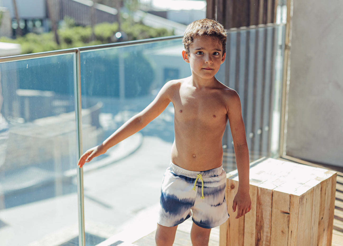Paperboat - Tie-dye Classic Swim Shorts
