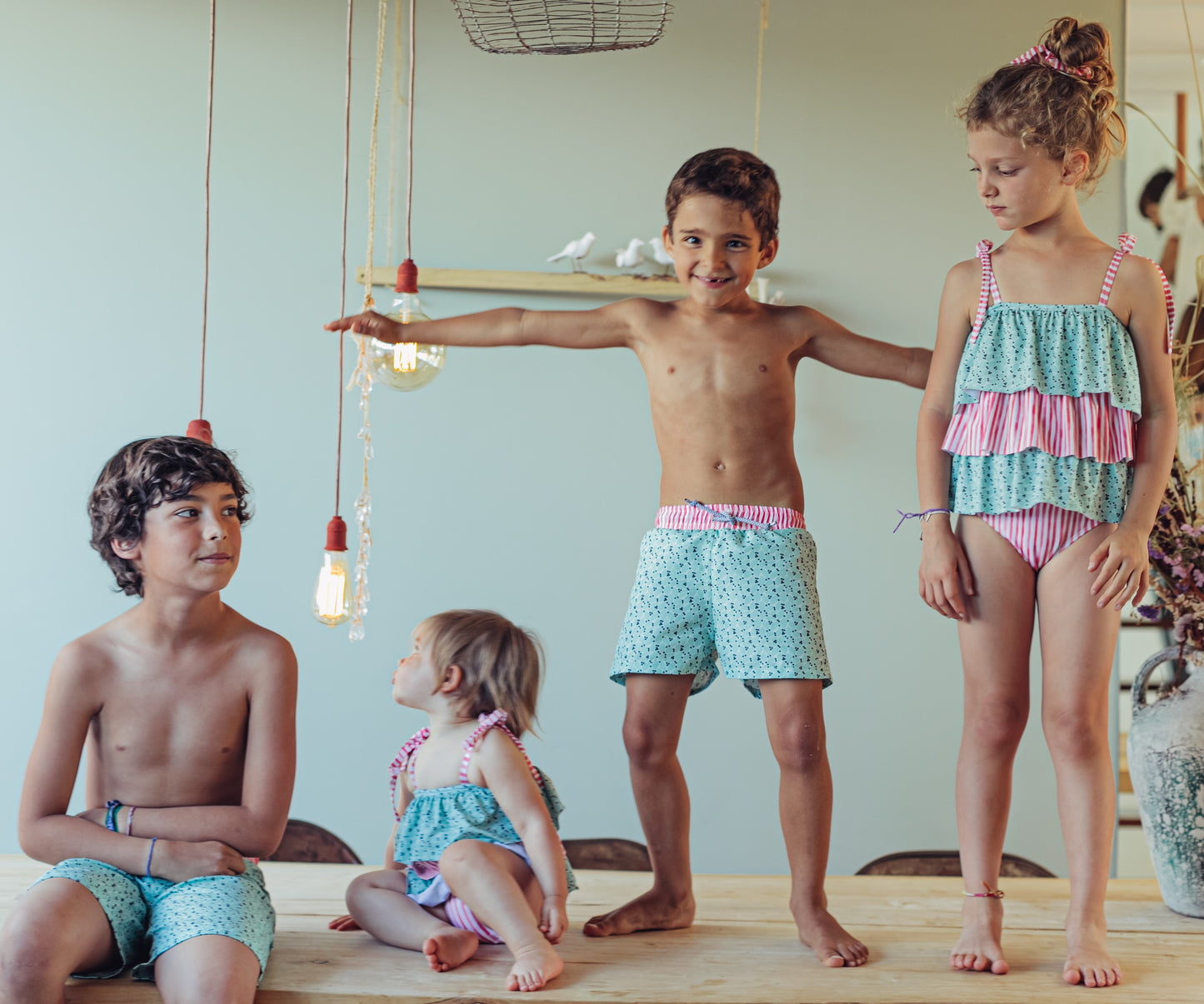 Paperboat - Green Leafs Classic Swim Shorts
