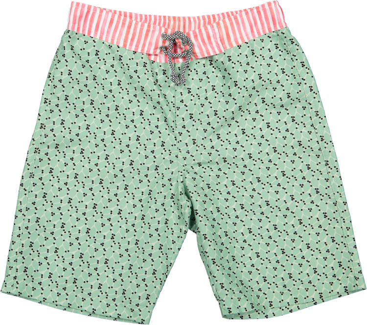 Paperboat - Green Leafs Surfer Swim Shorts