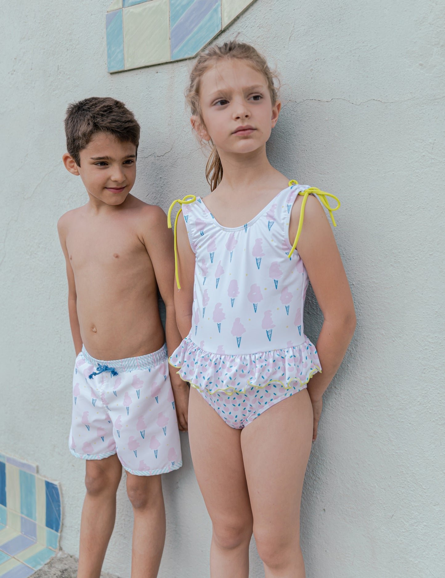 Paperboat - Ice cream classic swim shorts