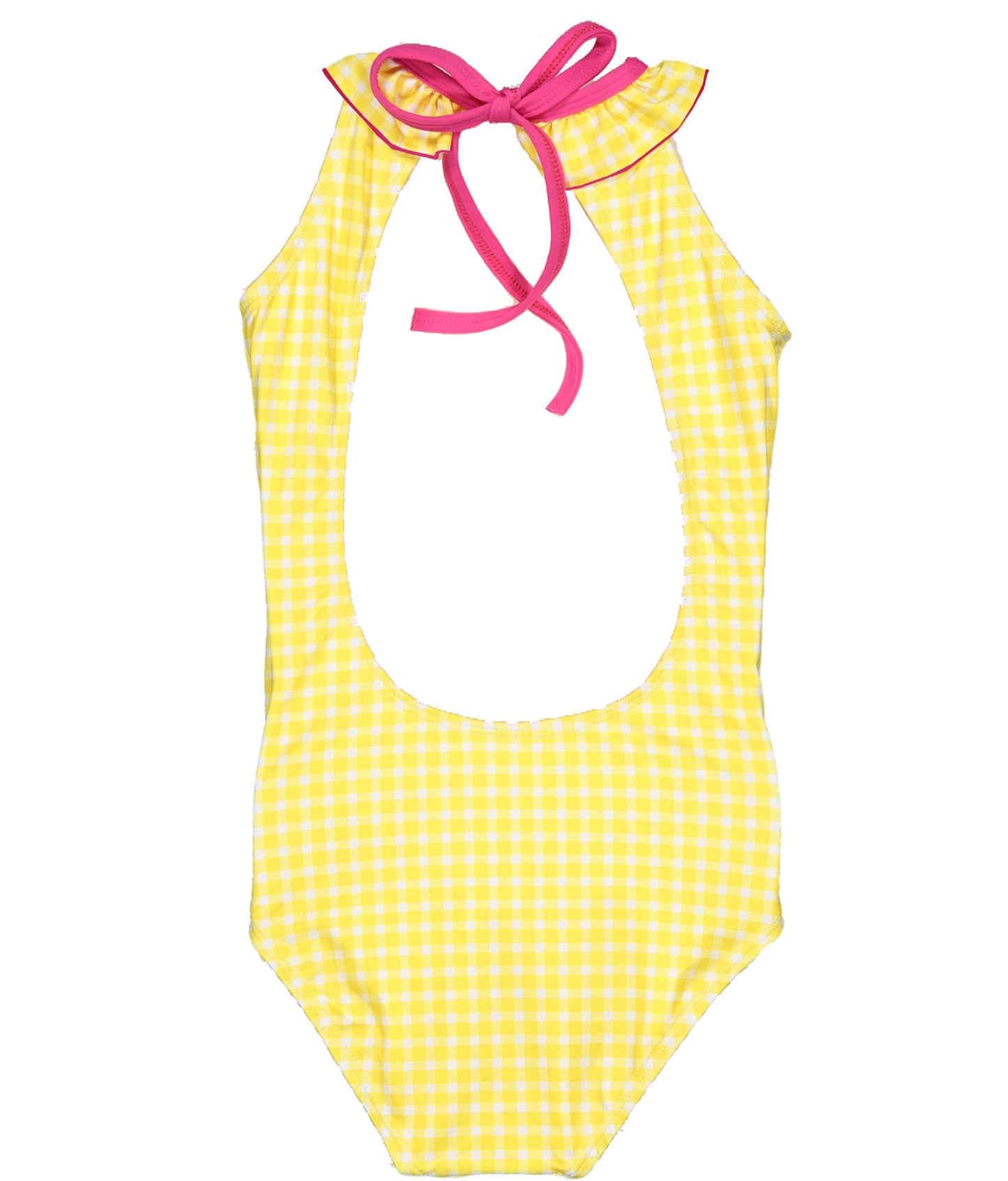 Paperboat - Yellow vichy swimsuit