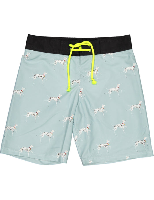 Paperboat - Posh dalmatian surfer swim shorts