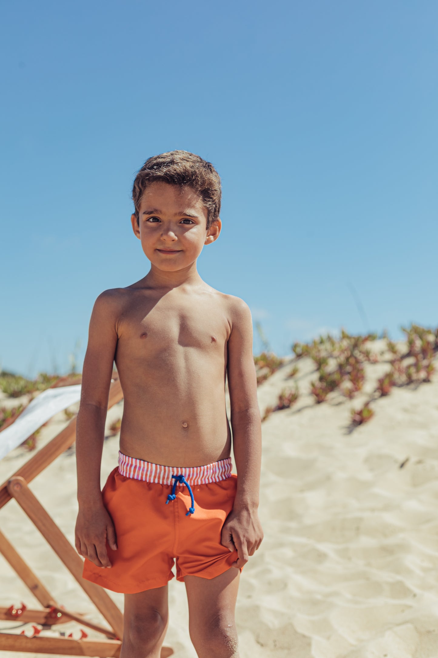 Paperboat - Orange Classic Swim Shorts